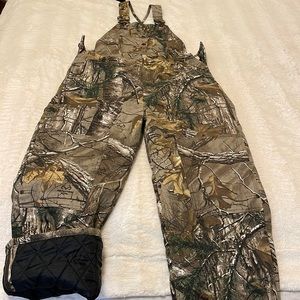 Camo Carhartt Insulated Bibs